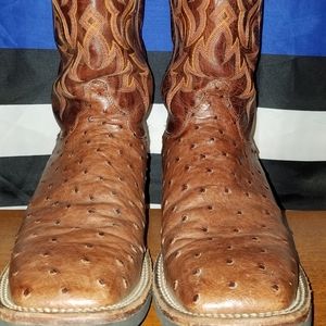 Justin full quill ostrich 11 D